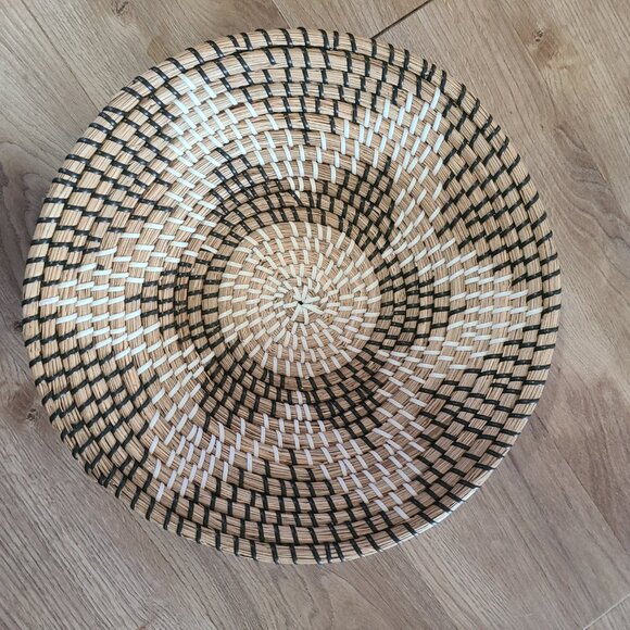 Southwest Woven Basket Home Decor Wall Art 14" Star Design Southwestern Arizona - Picture 2 of 4